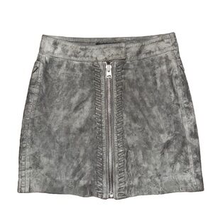 💙💖 All Saints Gray Suede Willow Mini Skirt
